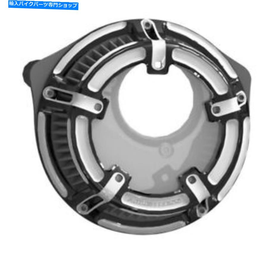 Air Filter アーレンネスメソッドエアクリーナーハーレーFLHT FLHR FLHX FLTR 08-16 BLKコントラスト A..