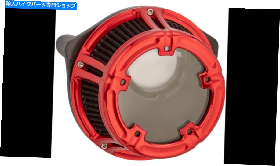 Air Filter アーレンネスレッドメソッドクリアエアクリーナーフィルターレッドフィルターXLスポーツスター1991+ EVO Arlen Ness Red Method Clear Air Cleaner Filter Red Filter XL Sportster 1991+ Evo