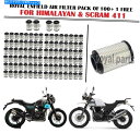 Air Filter 100 + 1のロイヤルエンフィールドエアフィルターパックヒマラヤ＆スクラム411用無料 Royal Enfield Air Filter Pack Of 100 + 1 Free For Himalayan & Scram 411