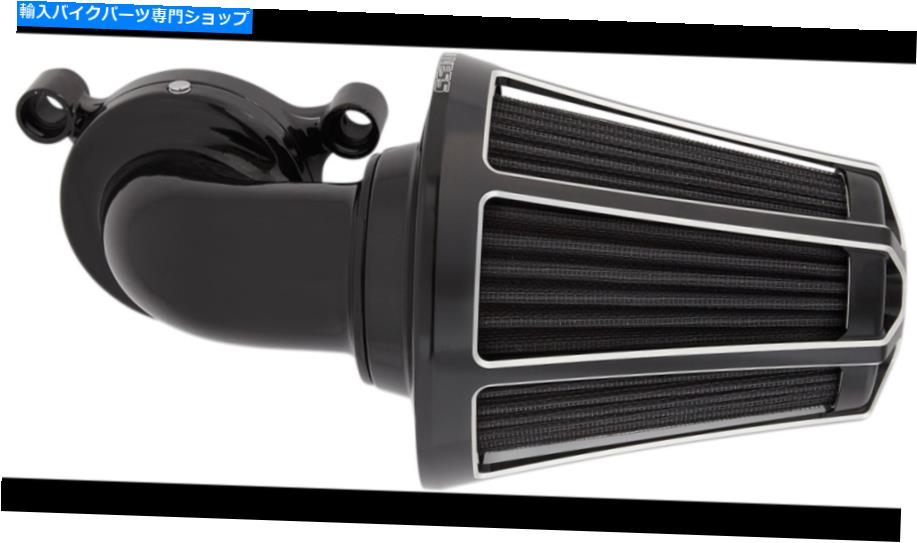 Air Filter アーレンネスベベルモンスターエアクリーナーフィルターキットブラックハーレーツインカム08-17 Arlen Ness Beveled Monster Air Cleaner Filter Kit Black Harley Twin Cam 08-17