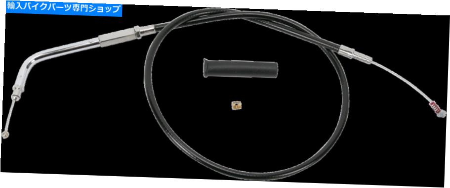 Cables ドラッグスペシャリティ0651-0134ブラックビニールアイドルケーブル Drag Specialties 0651-0134 Black Vinyl Idle Cable