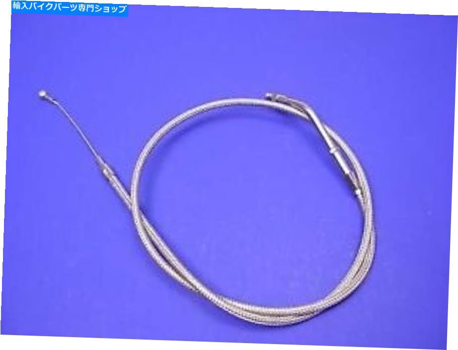Cables 35.875ケーシングを備えた編組ステンレス鋼アイドルケーブルはハーレーダビッドソンに適合します Braided Stainless Steel Idle Cable with 35.875 Casing fits Harley-Davidson