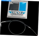 Cables ドラッグスペシャルティーの代替長ブラックビニールスロットルケーブル42-1/2 ＃0650-0350 Drag Specialties Alternative Length Black Vinyl Throttle Cable 42-1/2 0650-0350