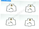 Carburetor PartCarburetor 川崎ZX600 NINJA ZX6 90-02 K&Lの4xキャブレター再構築キット18-9337 4x C...
