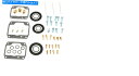Carburetor Part 部品無制限のキャブレター炭水化物再建キット1987 Polaris Sport 600、1986 600 SE Parts Un...
