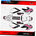 Graphics decal kit ホワイトピンクシフトレーシンググラフィックスキットフィット01-03ホンダXR80 XR100 XR 80 100デカール White Pink Shift Racing Graphics kit fits 01-03 Honda XR80 Xr100 XR 80 100 Decal