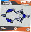 Graphics decal kit ޥTTR 110Υեååȡ2008-2023TTR110ץ饤ॷ꡼-Blue Graphics Kit for Yamaha TTR 110 (2008-2023) TTR110 Prime Series - Blue