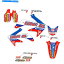 Graphics decal kit 2013- 2019 Honda CRF 50ƥåեååCRF50롼롧 /ĤΥǥ 2013 - 2019 HONDA CRF 50 STICKER GRAPHICS KIT CRF50 LUCAS OIL : RED / BLUE DECAL