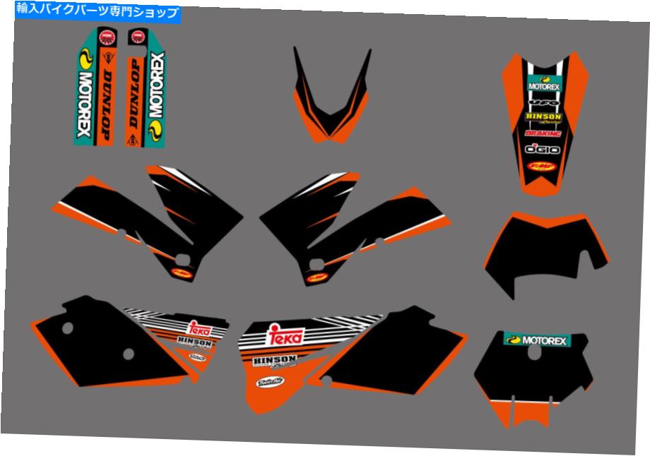 Graphics decal kit MXグラフィックスキットデカールKTM用ステッカーExc 125 250 300 400 450 525 2005-2007 MX Graphics Kit Decals Stickers For KTM EXC 125 250 300 400 450 525 2005-2007