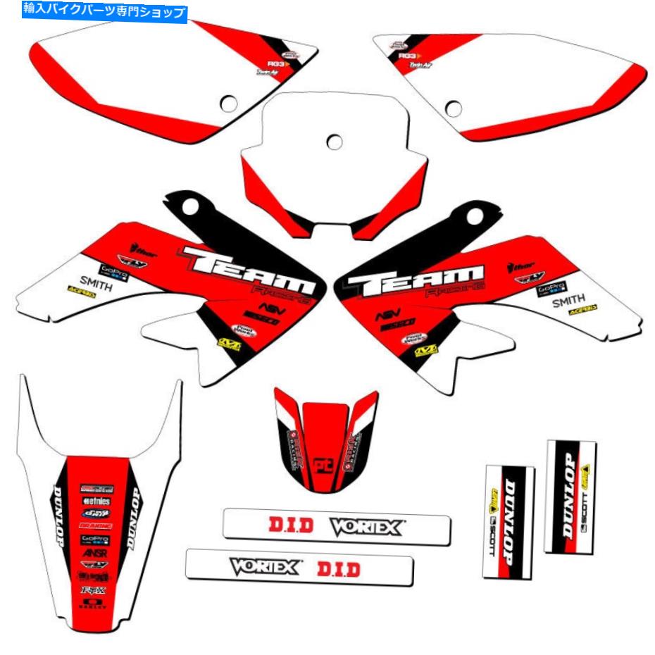 Graphics decal kit 2004-2010 Honda CRF 80 100եååȥǥ2009ǯ2008 2007 2006 2005 2004-2010 HONDA CRF 80 100 GRAPHICS KIT DECALS DECO 2009 2008 2007 2006 2005