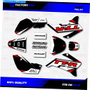Graphics decal kit Black＆Red Shift Racing Graphics Kitフィット08-22 Yamaha TTR110 TTR 110デカール Black Red Shift Racing Graphics Kit fits 08-22 YAMAHA TTR110 TTR 110 decal