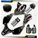 Graphics decal kit ウッドランドカモサベージレーシンググラフィックスキットフィット01-21スズキRM85 RM 85デカール Woodlan...