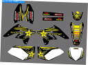 Graphics decal kit スズキのための2007-2009 RMZ250グラフィックキットの背景デカールフォークフェンダーステッカー 2007-2009 For Suzuki RMZ250 Graphics Kit Backgrounds Decals Fork Fender Stickers