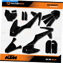 Graphics decal kit ブラックアウト6泊レースグラフィックキットは16-21 KTM 50SX 50SXデカールステッカーに適合します Blackout Six Nights Racing Graphics Kit fits 16-21 KTM 50sx 50 sx Decal Sticker