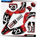 Graphics decal kit レッドカモサベージレーシンググラフィックスキットはホンダCRF150 03-07 CRF 150デカールに適合します Re...