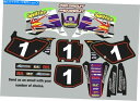 Graphics decal kit 川崎KDX50のグラフィックキットスプリットファイアデカールロゴステッカー Graphic Kit for Kawasaki KDX50 Splitfire Decals logo sticker