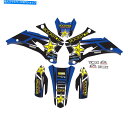 Graphics decal kit 2014- 2019 Yamaha YZ 250FX YZ250FXグラフィックスキットロックスター：ブルー /ブラックデカール 2014 - 2019 YAMAHA YZ 250FX YZ250FX GRAPHICS KIT ROCKSTAR : BLUE / BLACK DECALS