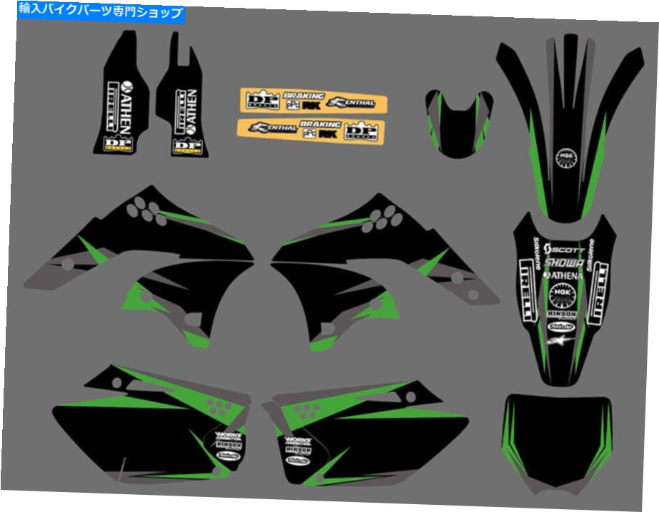 Graphics decal kit ॰եåǥ륫掠KX250F KX 250F 2006 2007 2008Υƥå Team Graphics Decals Stickers For Kawasaki KX250F KX 250F 2006 2007 2008