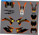 Graphics decal kit KTMのグラフィックキットの背景デカールExc 125 200 250 300 350 450 500 2012-2013...