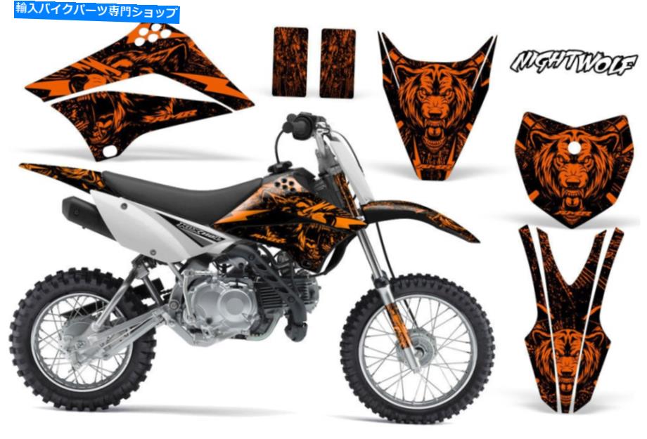 Graphics decal kit ダートバイクグラフィックスキットデカールステッカーラップカワサキKLX110L 10-18 NWオレンジ Dirt Bike Graphics Kit Decal Sticker Wrap For Kawasaki KLX110L 10-18 NW ORANGE