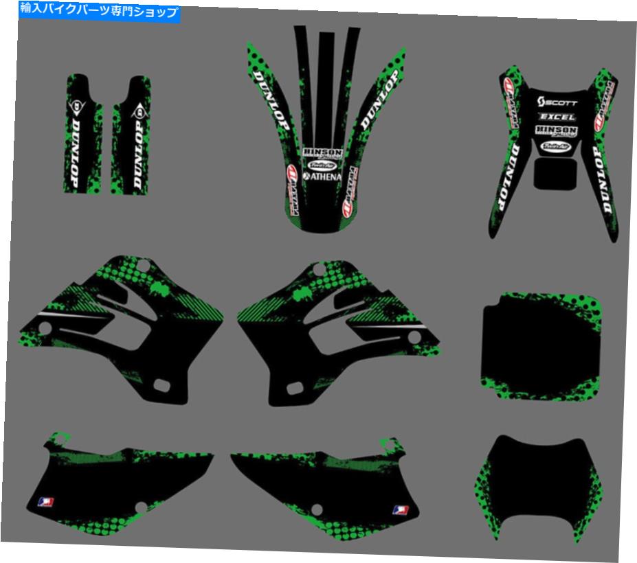 Graphics decal kit 1995年から2008年カワサキKDX 200 220チームグラフィックモトクロスデカールステッカーデコ 1995-2008 For Kawasaki KDX 200 220 Team Graphics Motocross Decals Stickers Deco