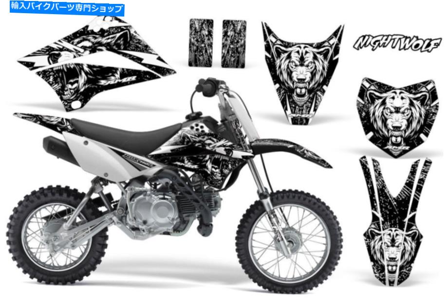 Graphics decal kit ダートバイクグラフィックスキットデカールステッカーラップカワサキKLX110L 10-18 NWホワイト Dirt Bike Graphics Kit Decal Sticker Wrap For Kawasaki KLX110L 10-18 NW WHITE