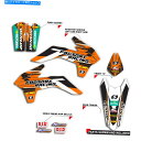 Graphics decal kit 2005-2007 KTM EXC300 400 450 525グラフィックスファクトリーレース:オレンジ /ブラックデカ...