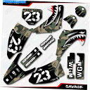 Graphics decal kit ウッドランドカモサベージレーシンググラフィックキットはホンダCRF230 03-07 CRF 230デカールに適合します ...