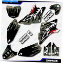 Graphics decal kit ウッドランドカモサベージレーシンググラフィックキットフィット06-23ヤマハTTR50 TTR 50デカール Woodla...