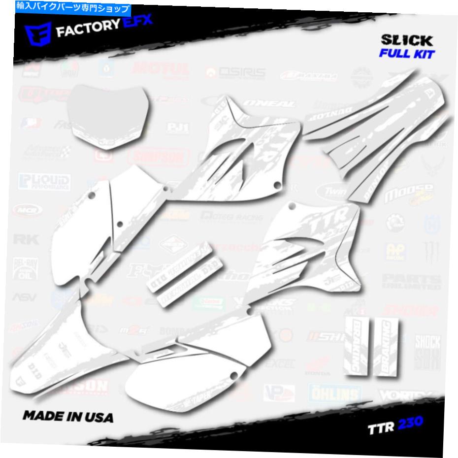 Graphics decal kit ۥ磻ȥȥå졼󥰥եååȤŬ礹05-21ޥTTR230 TTR 230ǥ Whiteout Slick Racing Graphics Kit fits 05-21 YAMAHA TTR230 TTR 230 decal