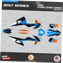 Graphics decal kit KTM 125xc、250xc、300xc 2019 2020 2021 2022ボルトのグラフィックキット - シアン ...