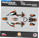 Graphics decal kit KTM 125xc、250xc、300xc 2019 2020 2021 2022 urugged -orangeのグラフ...