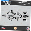 Graphics decal kit KTMのグラフィックキット2ストローク125xc、250xc、300xc 2023 Twitch -white Graph...
