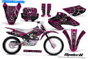 Graphics decal kit ホンダXR80 XR100 XR 80 100 2001-2003グラフィックキットcreatorxデカールスパイダーックスピンク HONDA XR80 XR100 XR 80 100 2001-2003 GRAPHICS KIT CREATORX DECALS SPIDERX PINK