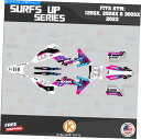 Graphics decal kit KTM MXのグラフィックキット2ストローク125SX 250SX&300SX 2023 Surfup -Magenta ...