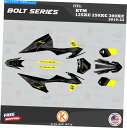Graphics decal kit KTM 125xc、250xc、300xc 2019 2020 2021 2022ボルトイエロー用のグラフィックキット G...