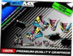 Graphics decal kit KX 85 Kawasaki Alpinestars MotocrossMXATV Quadグラフィックスフルデカールキットデコ KX 85 KAWASAKI alpinestars MOTOCROSS MX ATV QUAD GRAPHICS FULL DECAL KIT DECO