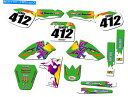 Us Custom Parts Shop USDM㤨Graphics decal kit 1985-2004 kx 60֤ꥰ꡼󥻥󥲥եååȸߴ 1985-2004 KX 60 THROWBACK Green Senge Graphics Kit Compatible with KawasakiפβǤʤ66,990ߤˤʤޤ