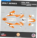Graphics decal kit KTM 125EXC、250EXC、300EXC 2020 2021 2022 2023ボルトオーグシフト用のグラフィック...