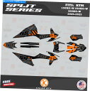 Graphics decal kit KTMのグラフィックキット150xc-W 250xc-W 300xc-W 2020 2021 2022 2023スプリット...