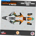 Graphics decal kit KTM MXのグラフィックキット2ストローク125SX 250SX&300SX 2023 OG-CREW TEAL Gra...