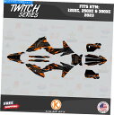 Graphics decal kit KTMのグラフィックキット2ストローク125xc 250xc 300xc 2023 Twitch -Orange Graphics Kit for KTM 2-stroke 125XC, 250XC 300XC 2023 Twitch -Orange