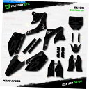 Graphics decal kit ブラックアウトスリックレーシンググラフィックスキットフィット06-08カワサキKXF250 KXF 250デカール Blackout Slick Racing Graphics Kit fit 06-08 Kawasaki Kxf250 Kxf 250 Decal