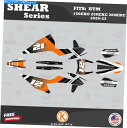 Graphics decal kit KTM 125EXC、250EXC、300EXC 2020 2021 2022 2023 Shear -Orangeのグラ...
