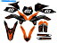 Graphics decal kit 2013-2014 SX 105Хʥꥪ󥸥󥲥եååKTMȸߴ 2013-2014 SX 105 BINARY Orange Senge Graphics Kit Compatible with KTM