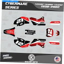 Graphics decal kit YAMAHA YZ250F YZ400F YZ426F 1998-2002 Vendetta-Redのグラフィックキット Graphics Kit for YAMAHA YZ250F YZ400F YZ426F 1998-2002 Vendetta-Red