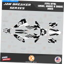 Graphics decal kit KTM 2ストローク125xc、250xc、300xc 2023 Jawbreaker-White用のグラフィックキット ...