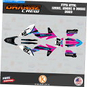 Graphics decal kit KTMのグラフィックキット2ストローク125xc、250xc、300xc 2023 OG Crew-Magenta Gra...