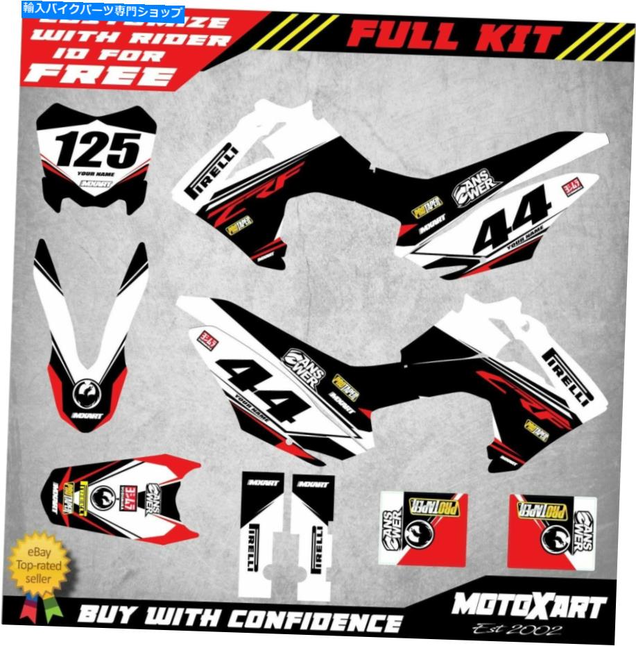 Graphics decal kit Honda CRF 125グラフィックスキット2013 2014 2015 2016 2017 2018ユーロレッドスタイルデカール Honda CRF 125 graphics kits 2013 2014 2015 2016 2017 2018 EURO RED STYLE decals