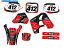 Graphics decal kit 1993-1995 CR 80졼꡼åɥ󥲥եååȤȥۥȸߴ 1993-1995 CR 80 RACE SERIES Red Senge Graphics Kit Compatible with Honda